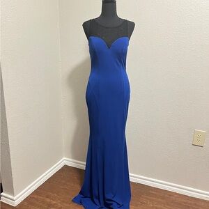 Chic Royal Blue Maxi Dress